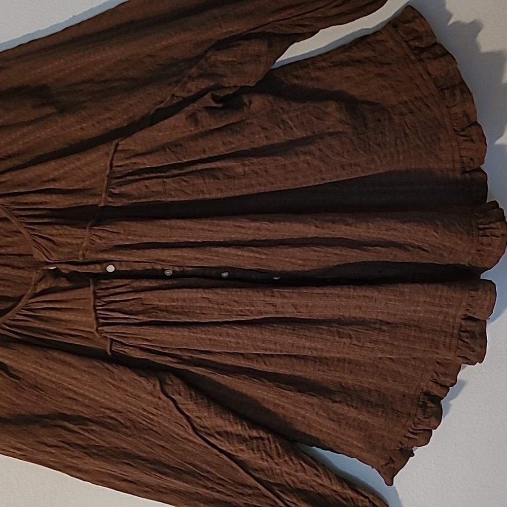 American Eagle Outfitters Brown Blouse M - Picture 3 of 15